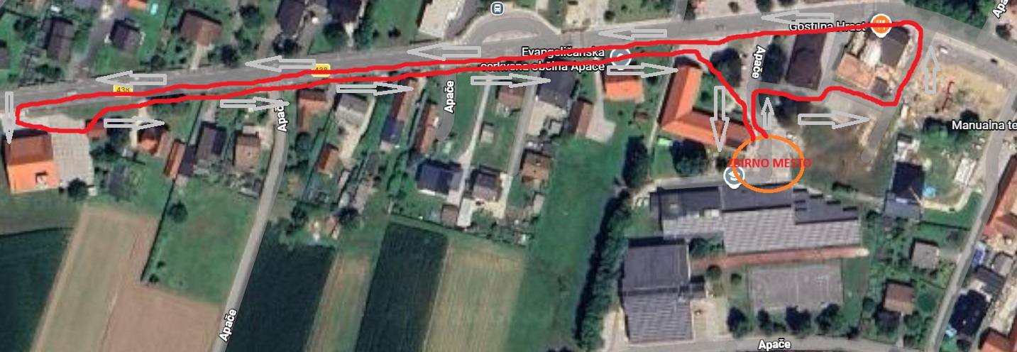 zemljevid pustne povorke s smerjo povorke 2026